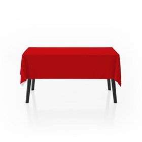 Tischtuch aus Wolle als Meterware - Solid Red
